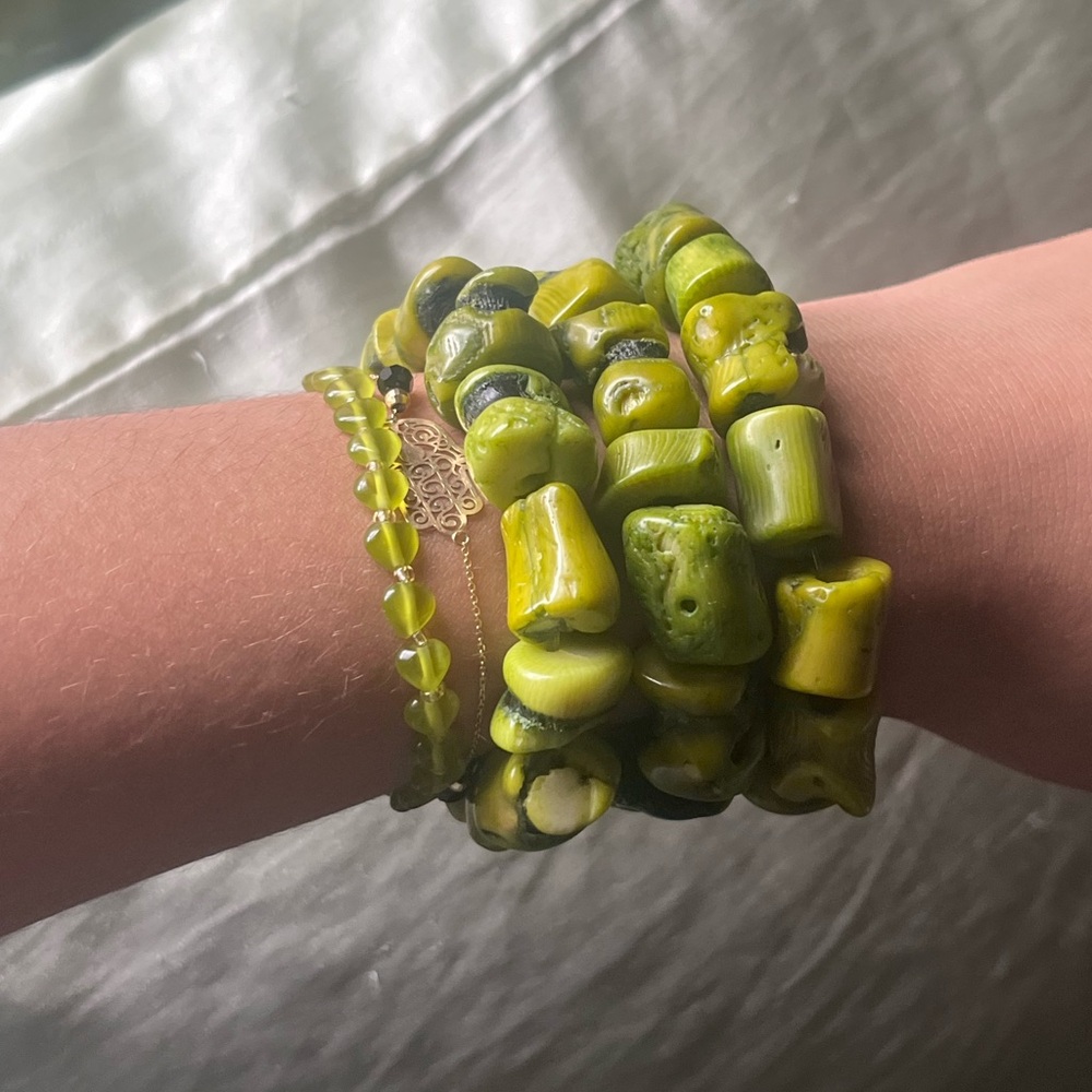 Green Coral Bracelet